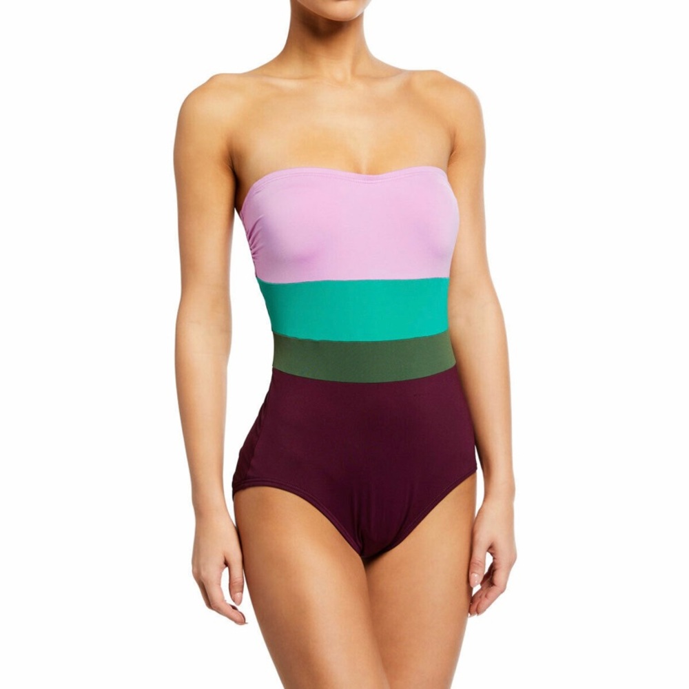 Kate Spade colour-block swim suit